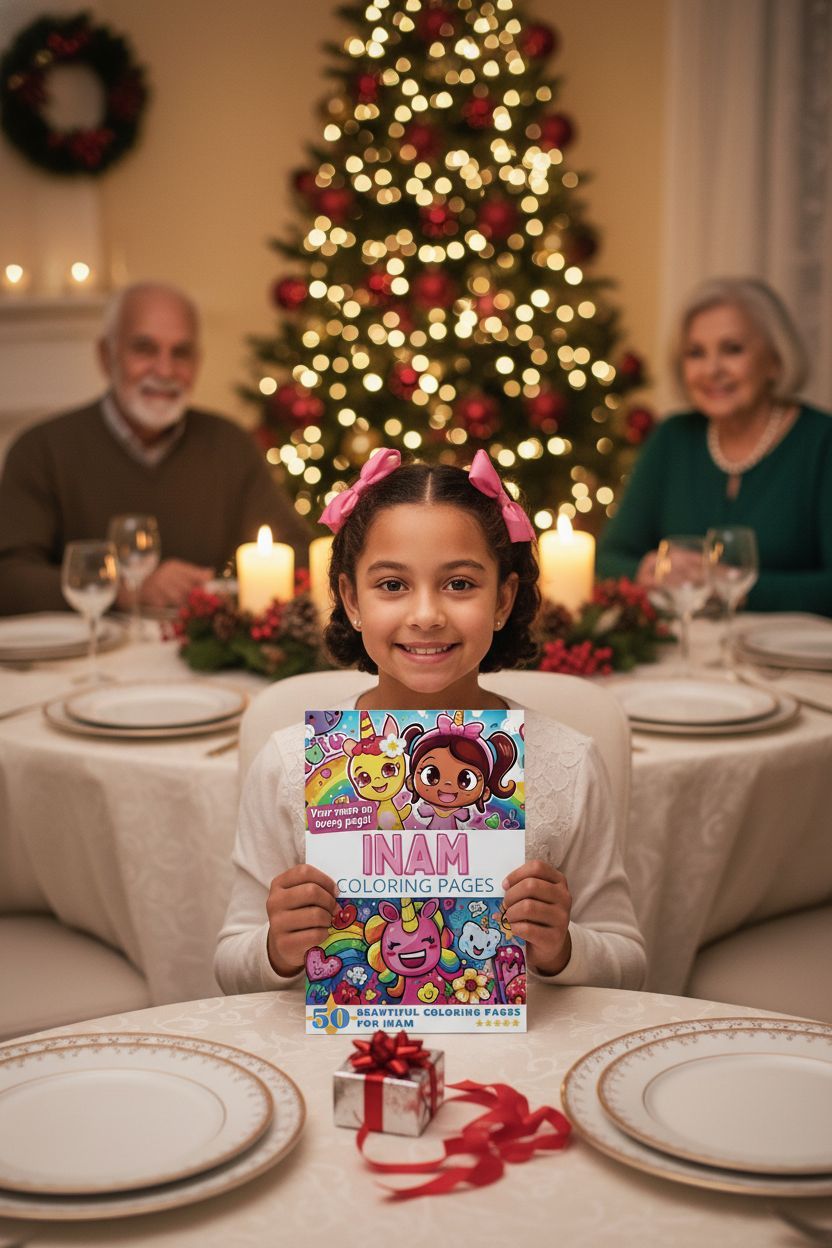 Inam Christmas coloring pages gift