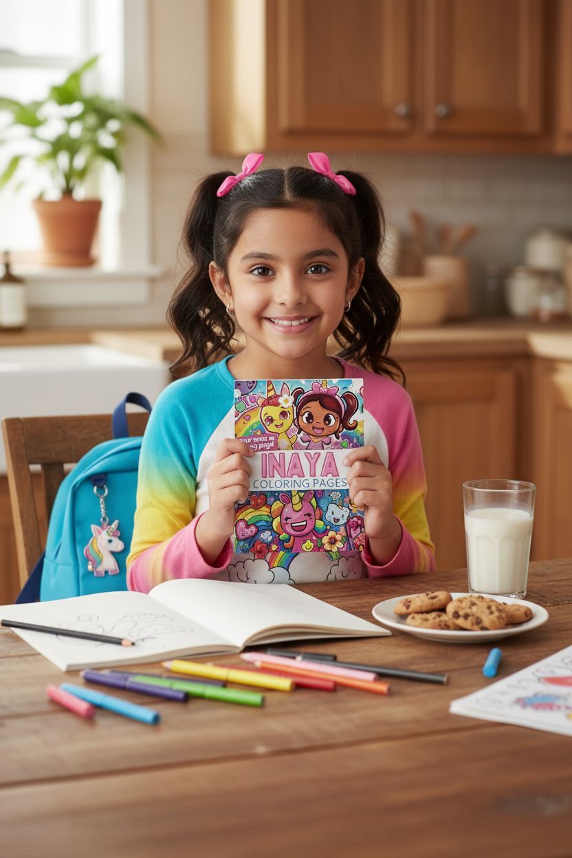 Inaya personal coloring pages