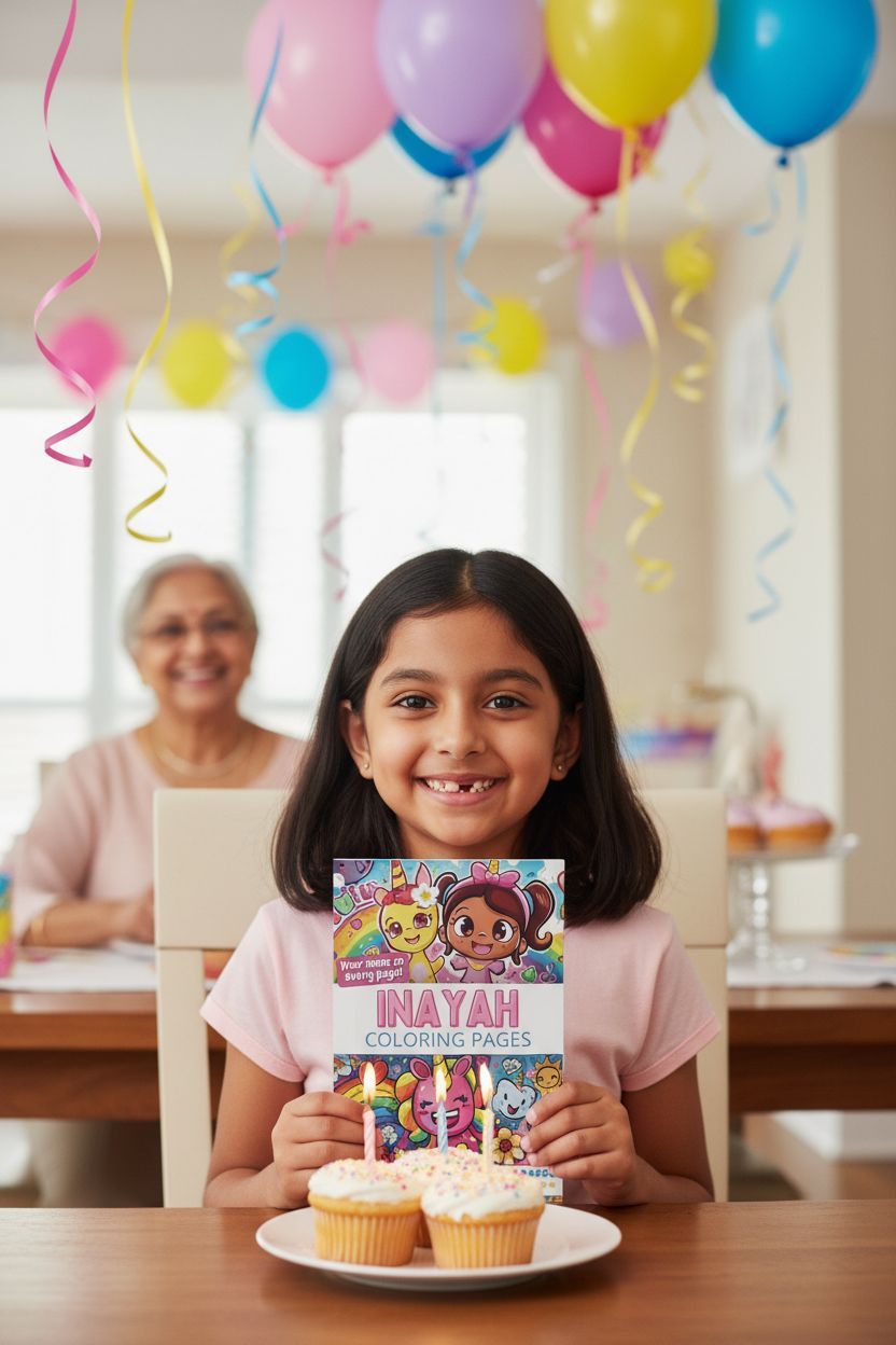 Inayah coloring book in use