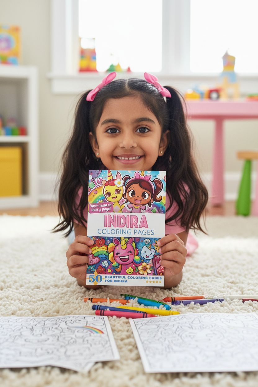 Indira personal coloring pages