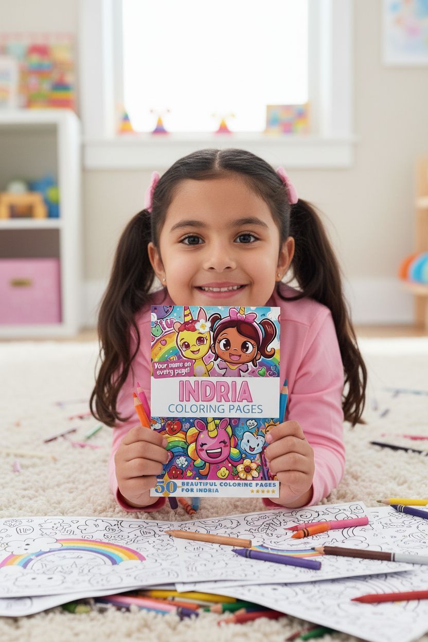 Indria personal coloring pages