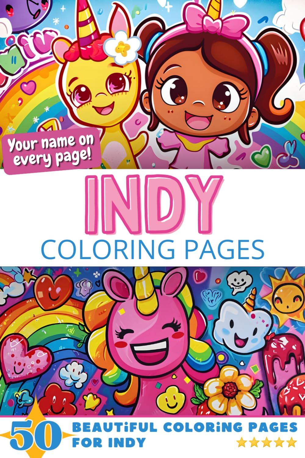 Indy Coloring Book Cover