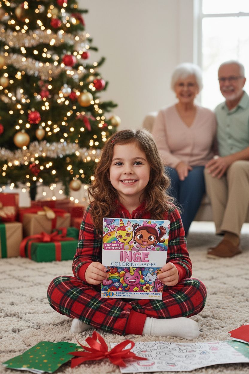 Inge Christmas coloring pages gift