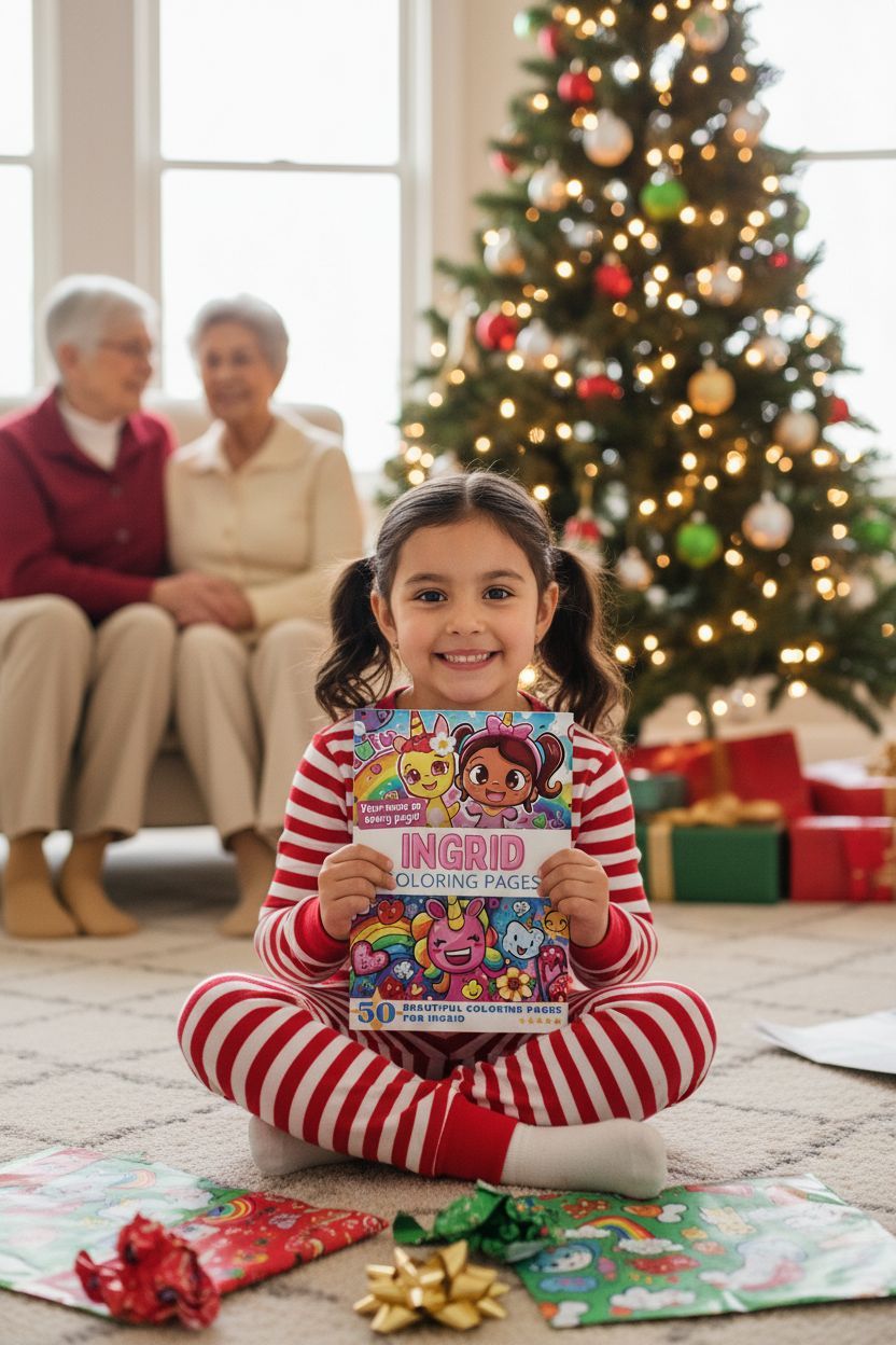 Ingrid Christmas coloring pages gift