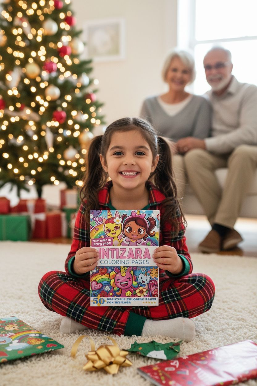 Intizara Christmas coloring pages gift