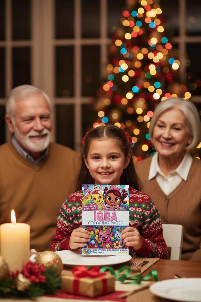 Iqra Christmas coloring pages gift