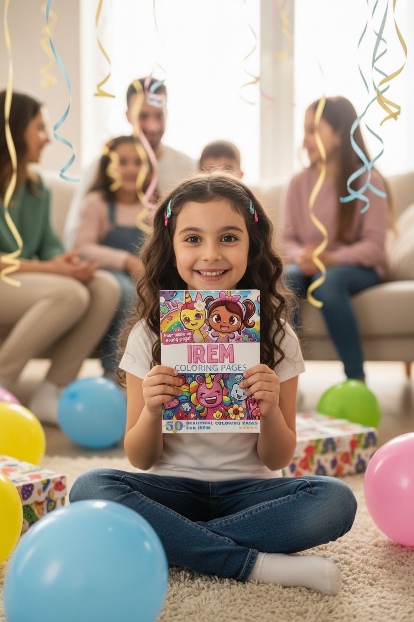 Irem coloring book in use