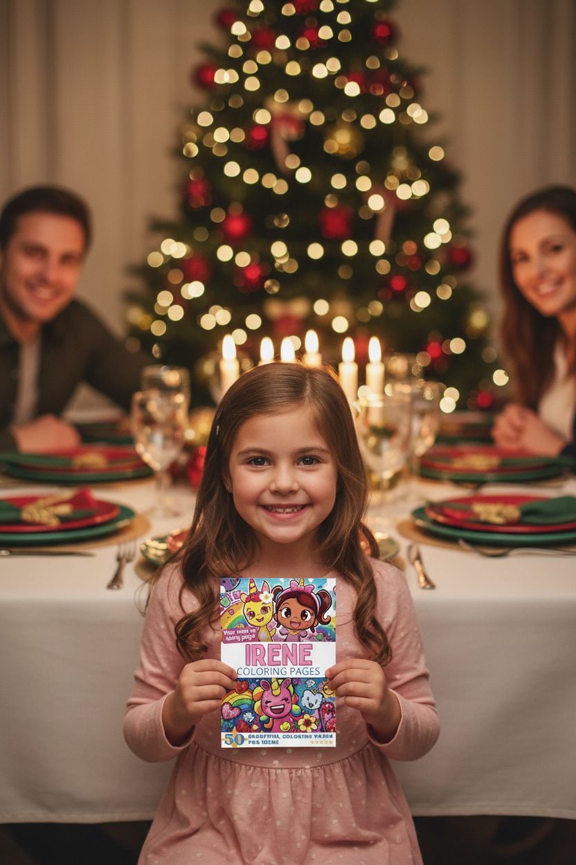 Irene Christmas coloring pages gift