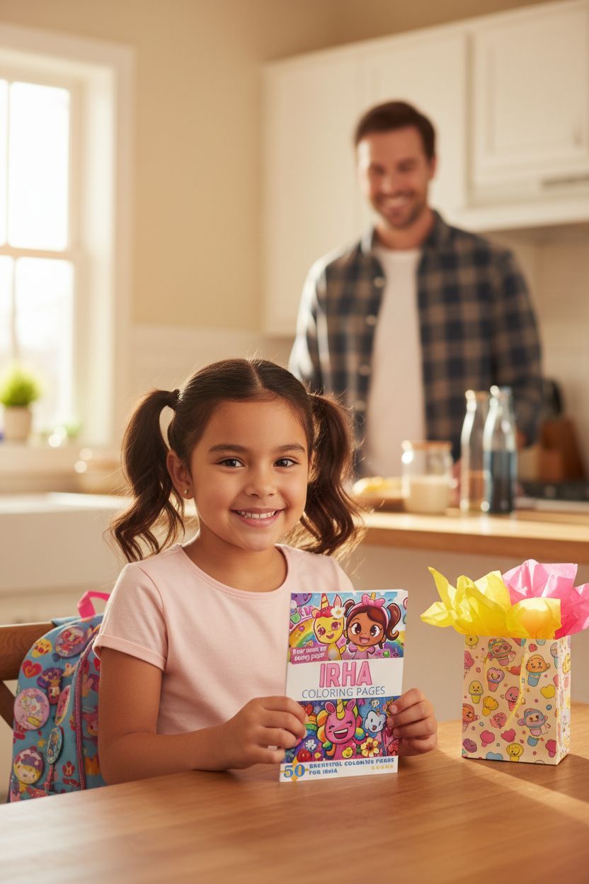 Irha coloring book in use