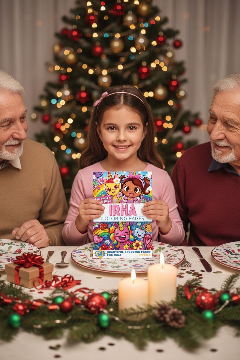 Irha Christmas coloring pages gift