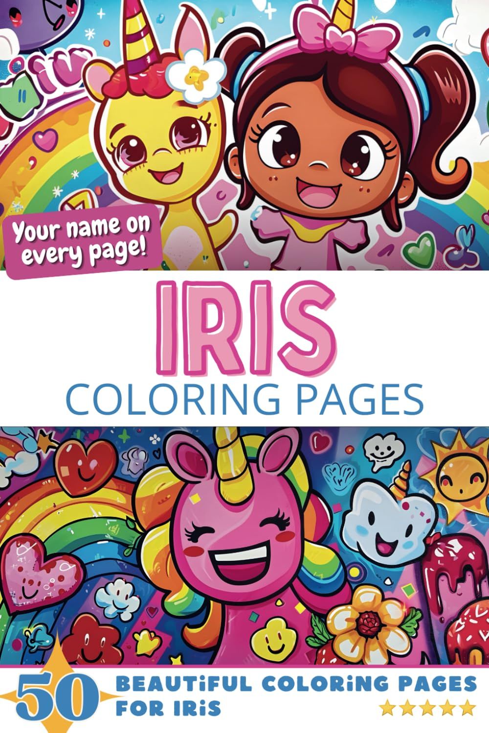 Iris Coloring Book Cover