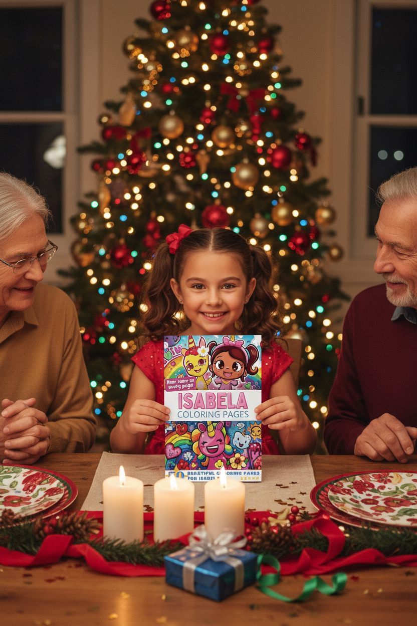 Isabela Christmas coloring pages gift