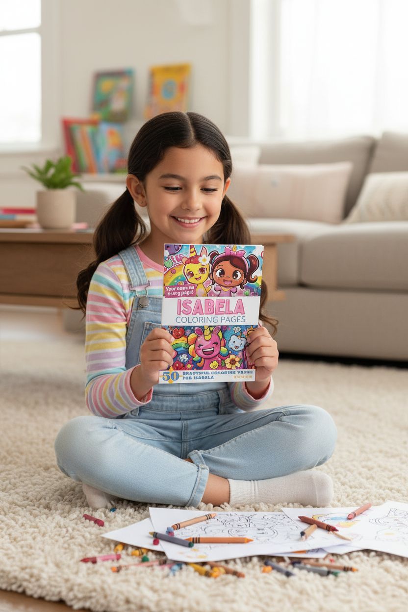 Isabela personal coloring pages