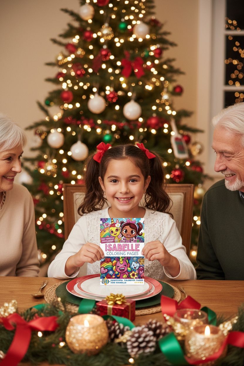 Isabelle Christmas coloring pages gift