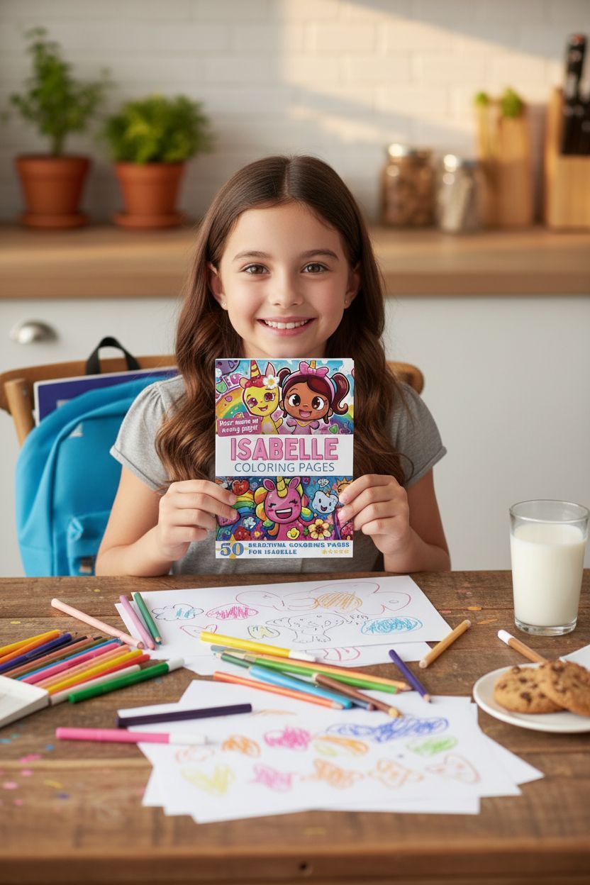 Isabelle personal coloring pages