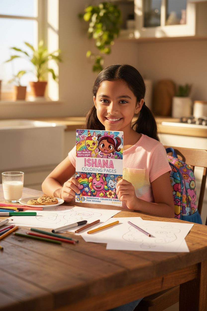 Ishana personal coloring pages