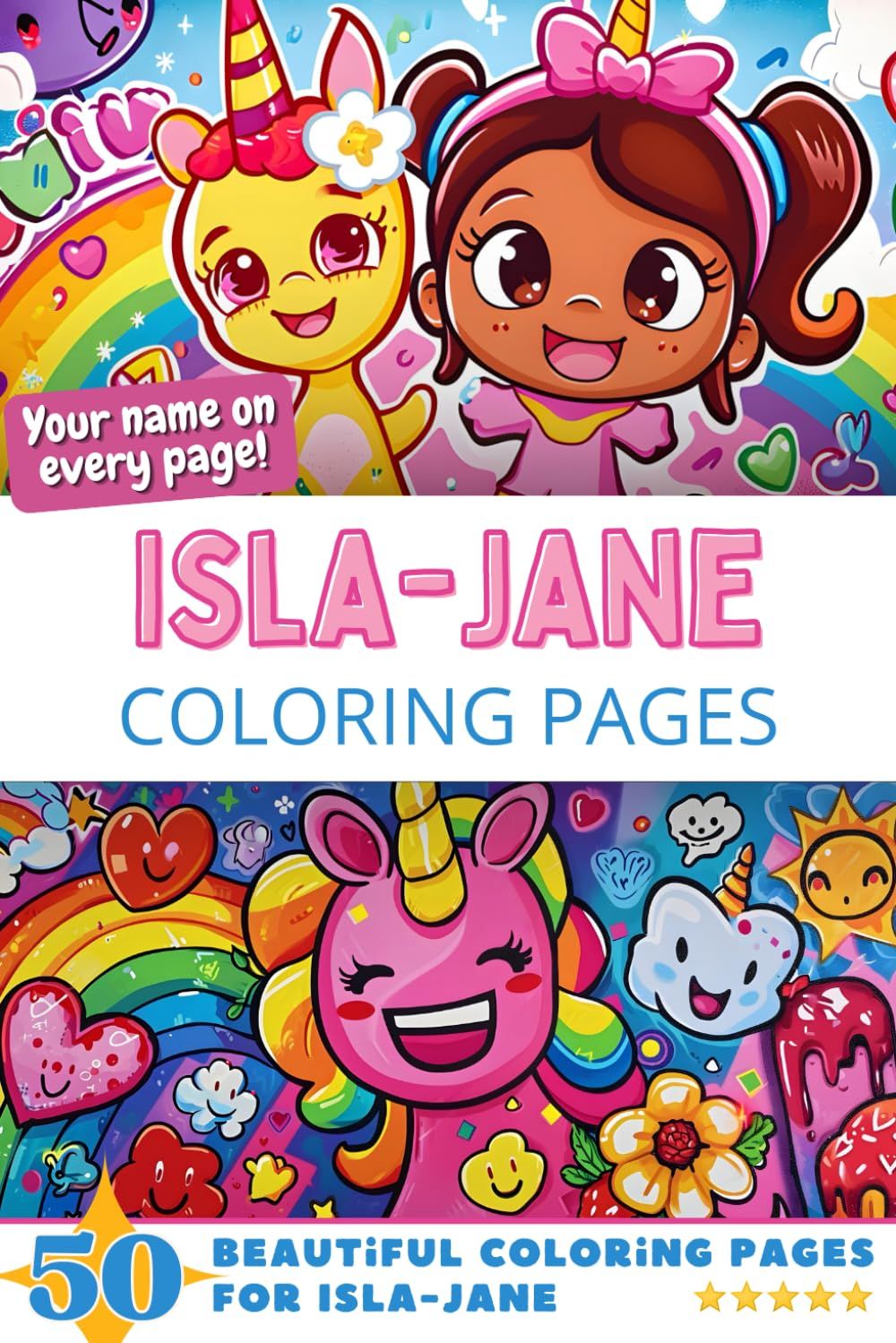 Isla-Jane Coloring Book Cover
