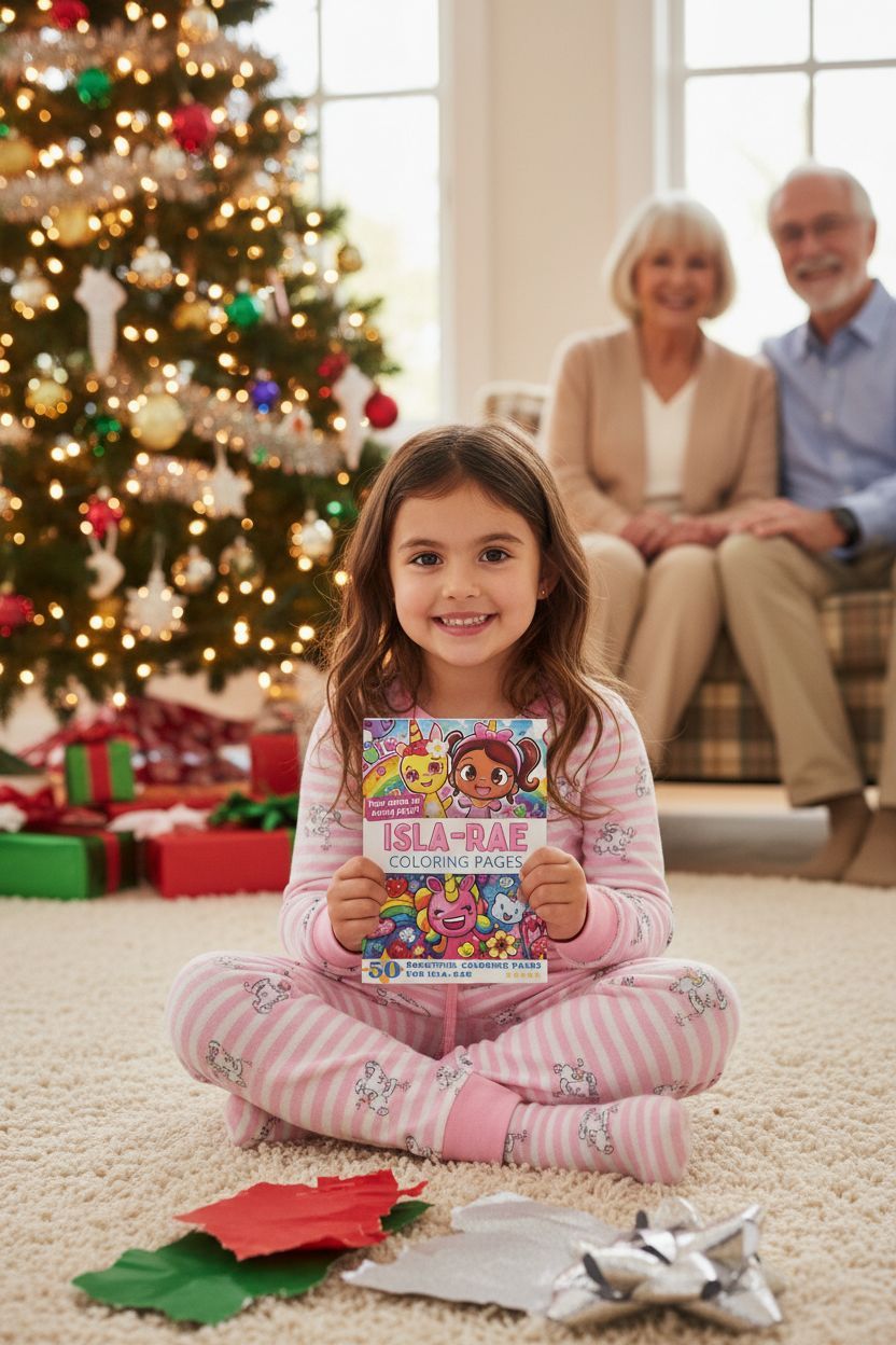 Isla-Rae Christmas coloring pages gift