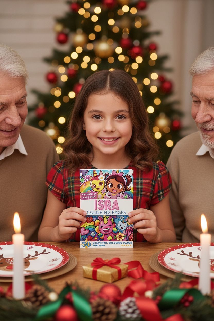 Isra Christmas coloring pages gift