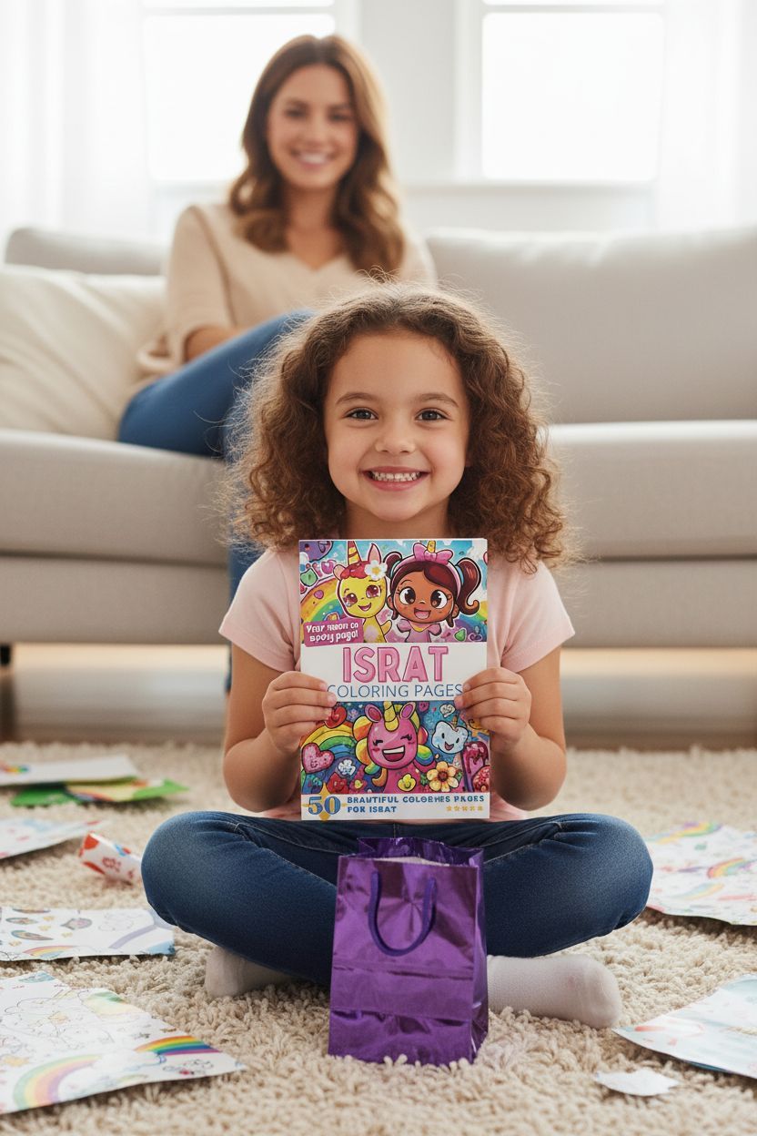 Israt coloring book in use