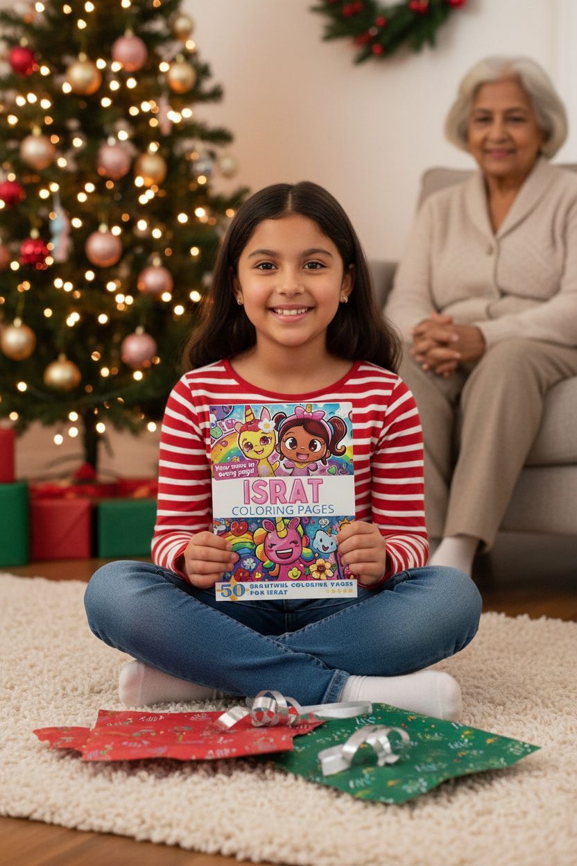 Israt Christmas coloring pages gift