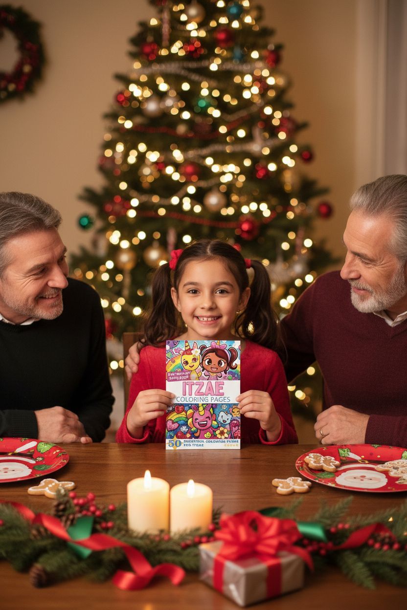 Itzae Christmas coloring pages gift