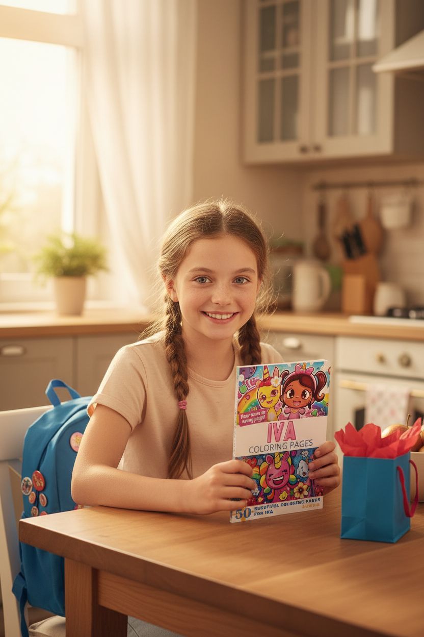 Iva coloring book in use