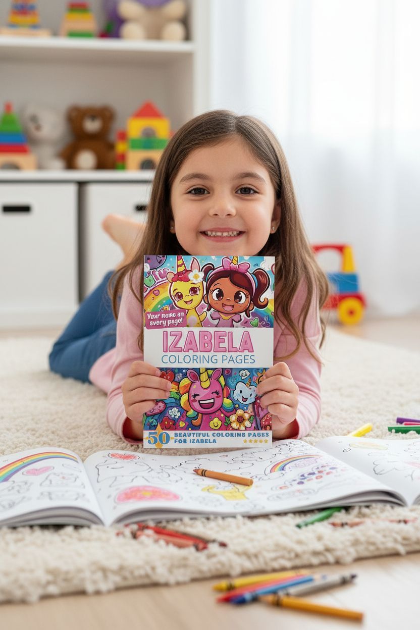 Izabela personal coloring pages