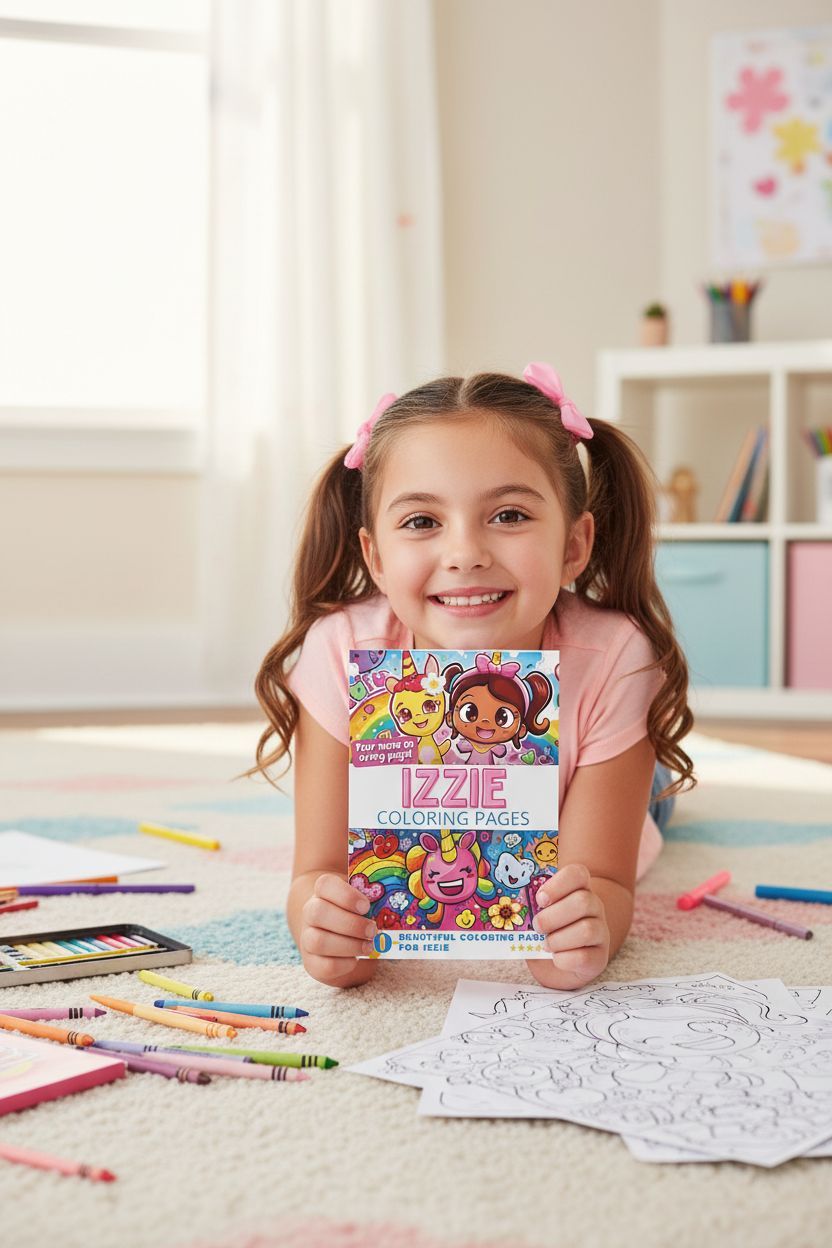 Izzie personal coloring pages