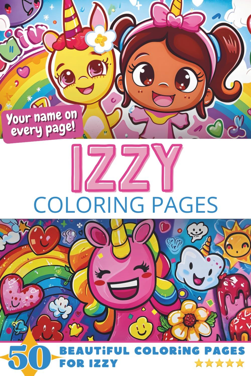 Izzy Coloring Book Cover