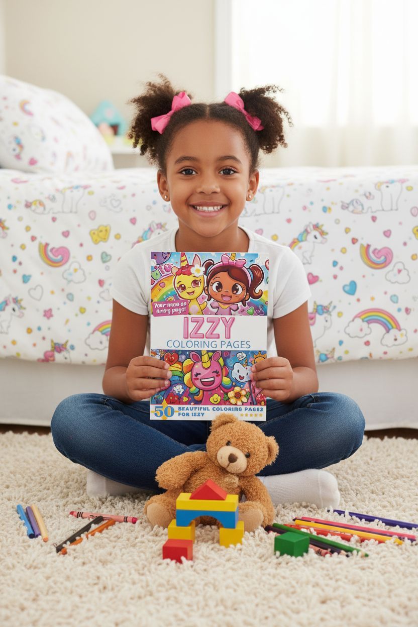 Izzy personal coloring pages