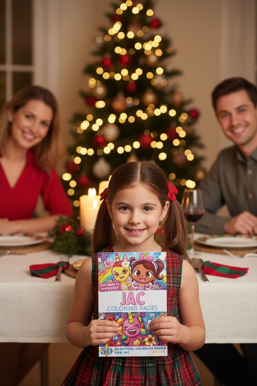 Jac Christmas coloring pages gift