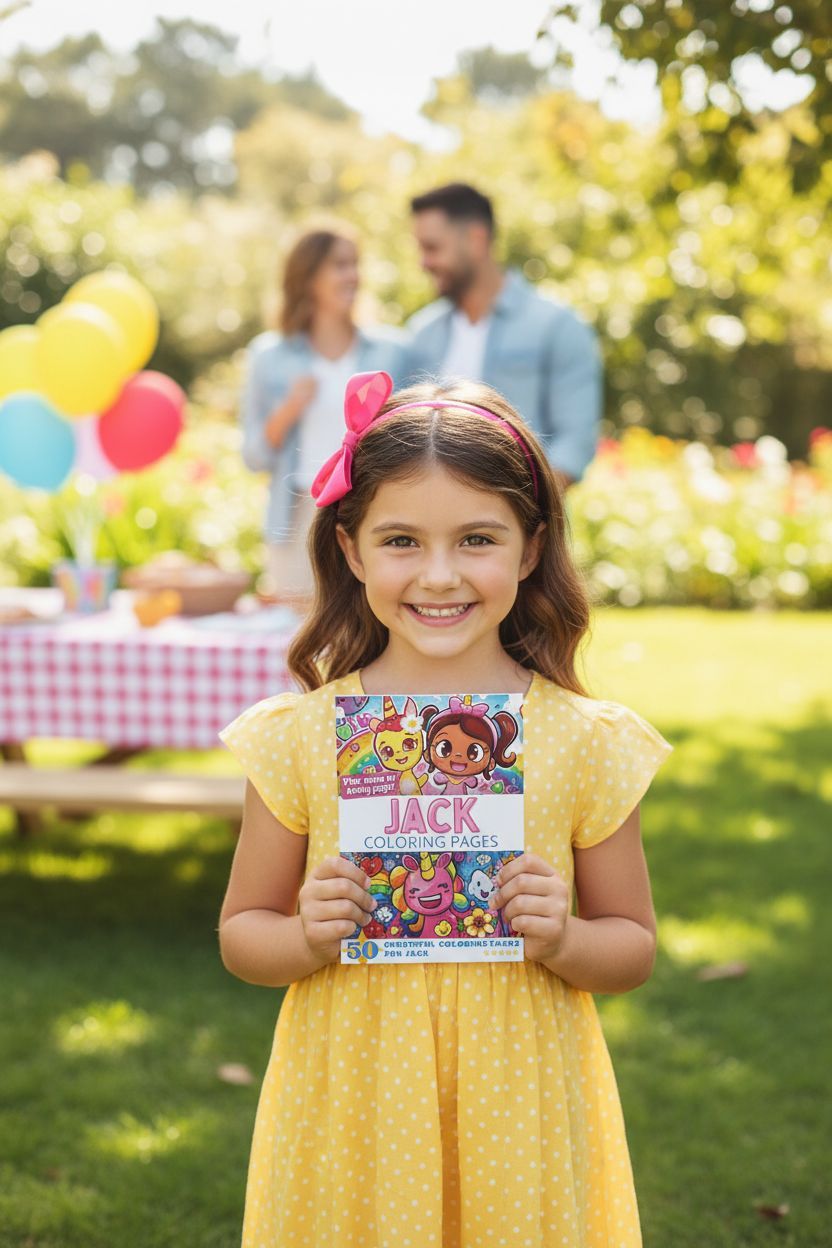 Jack coloring book in use