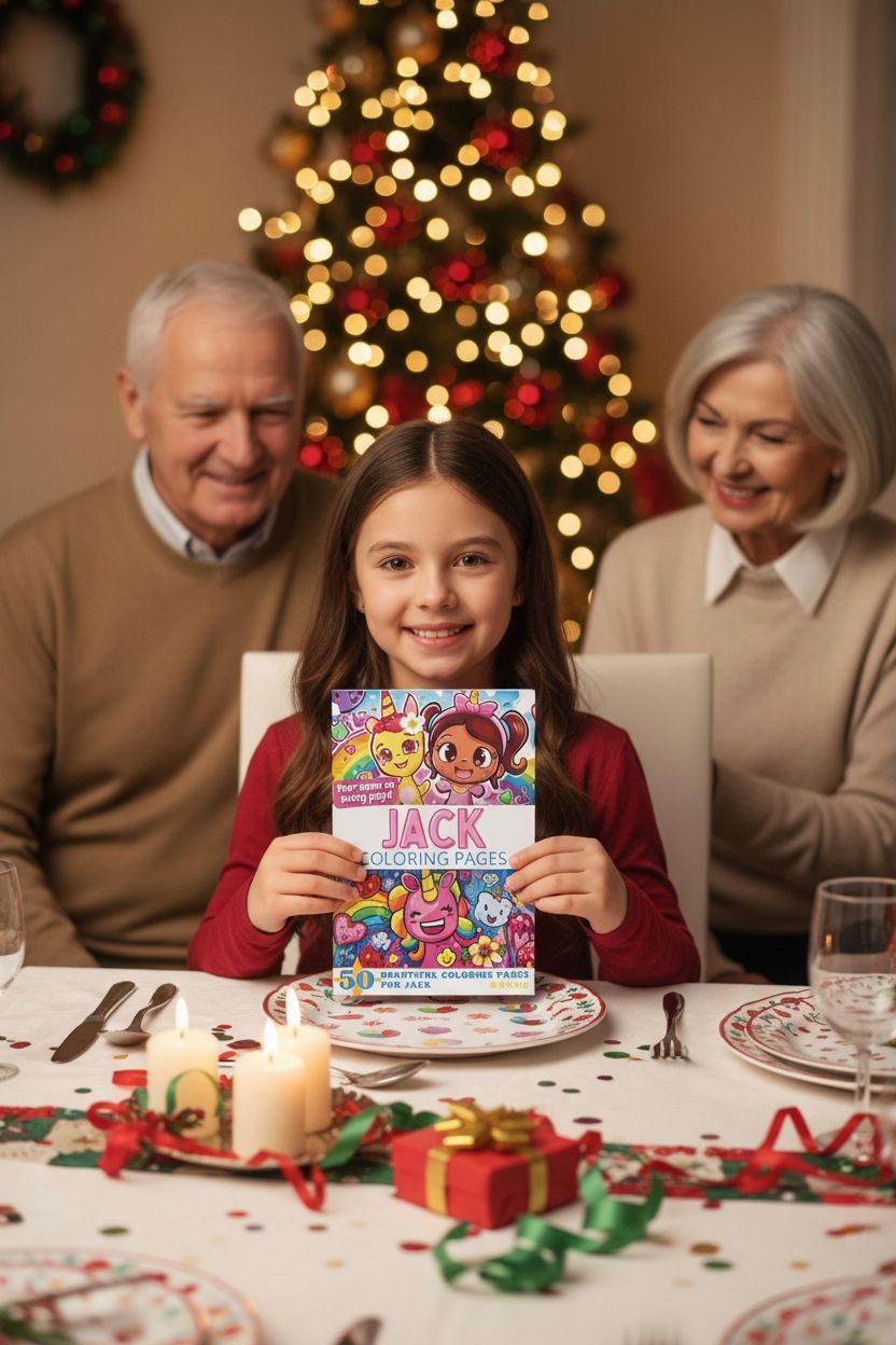 Jack Christmas coloring pages gift