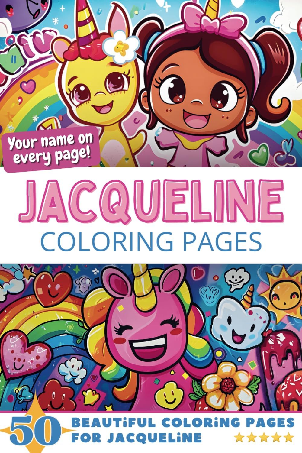 Jacqueline Coloring Book Cover