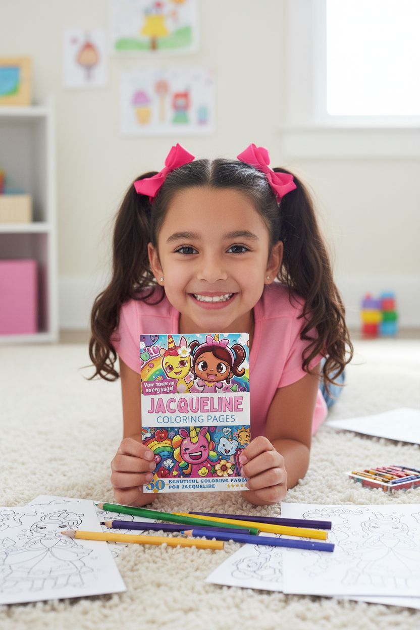 Jacqueline personal coloring pages