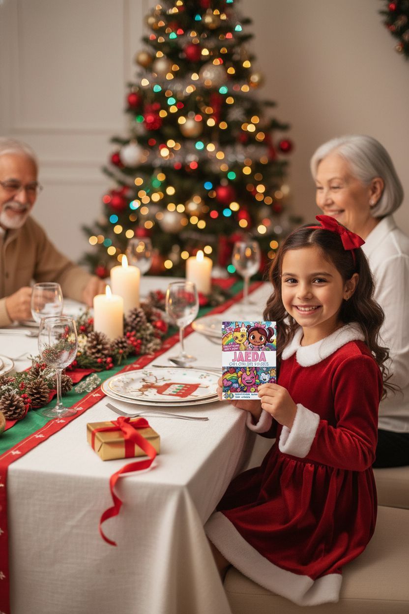 Jaeda Christmas coloring pages gift