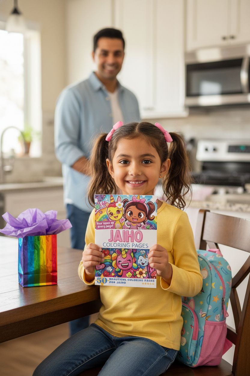 Jaiho coloring book in use