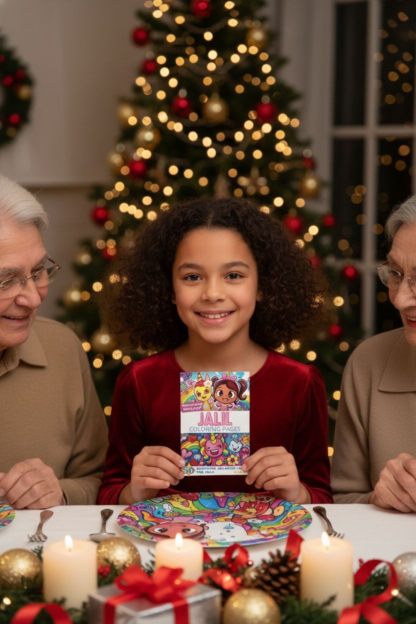 Jalil Christmas coloring pages gift