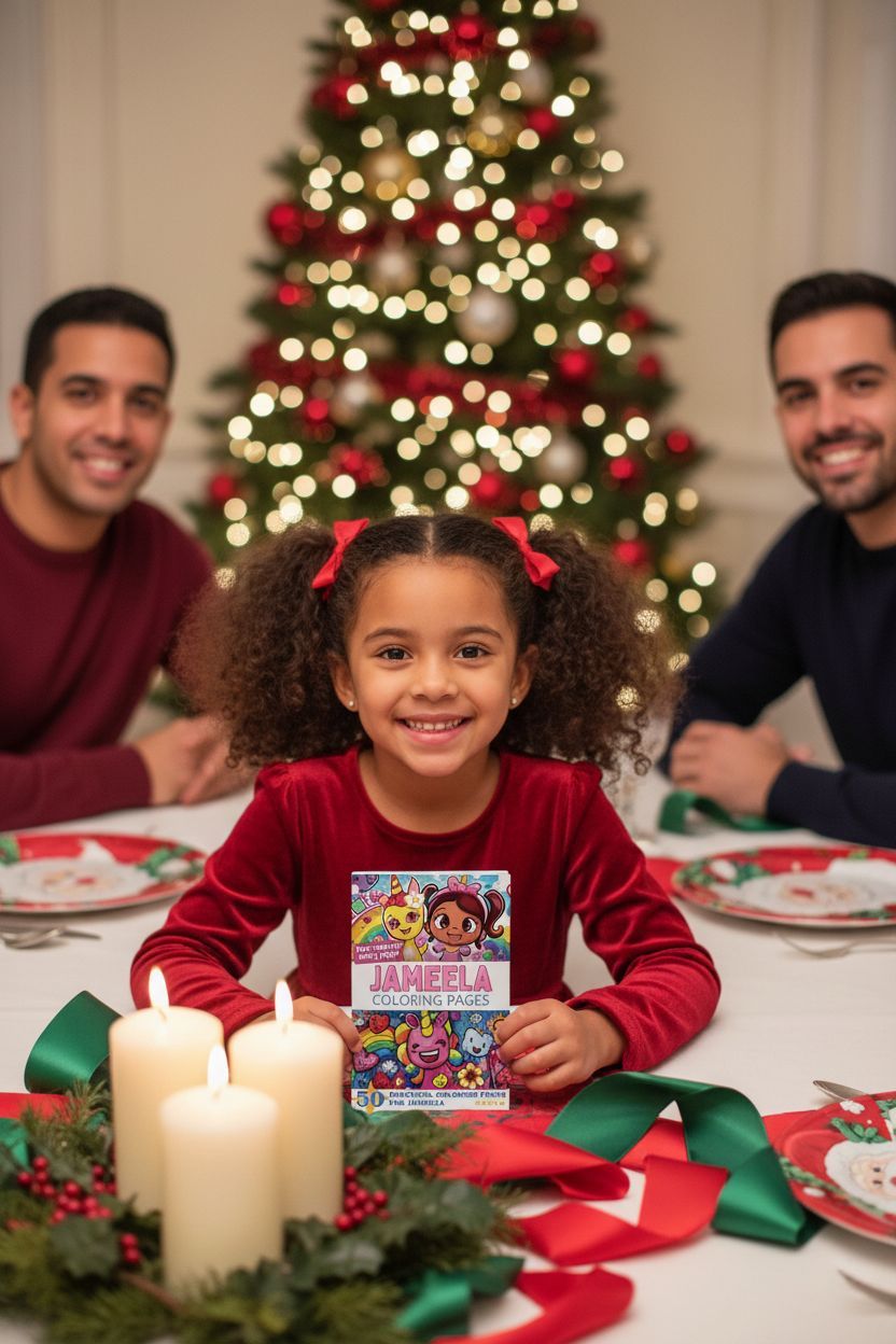 Jameela Christmas coloring pages gift