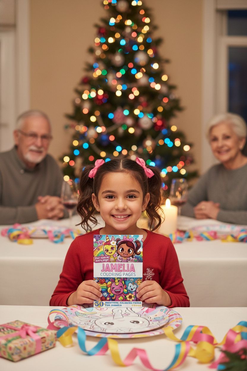 Jamelia Christmas coloring pages gift