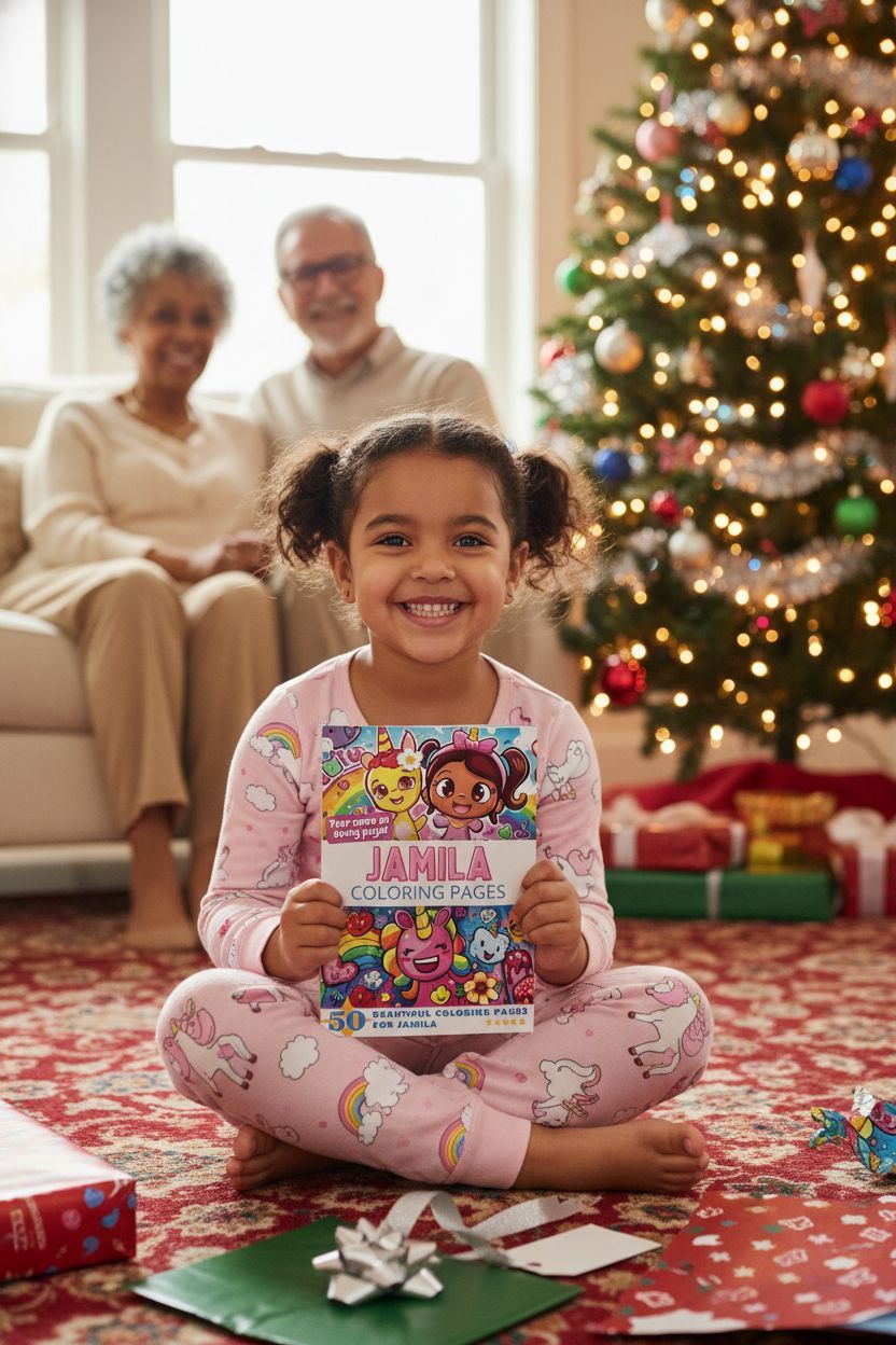 Jamila Christmas coloring pages gift
