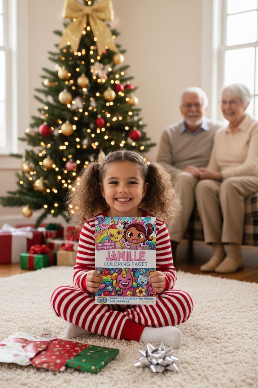 Jamille Christmas coloring pages gift