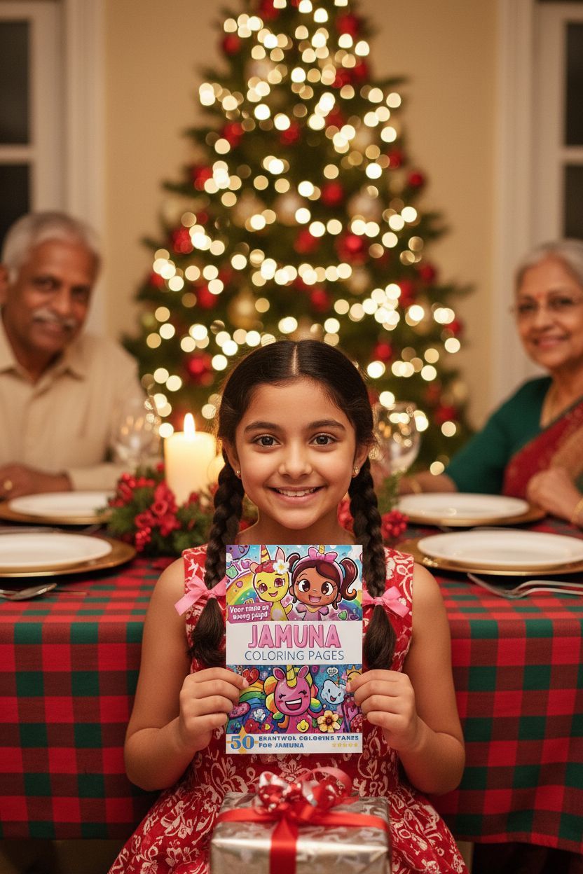Jamuna Christmas coloring pages gift