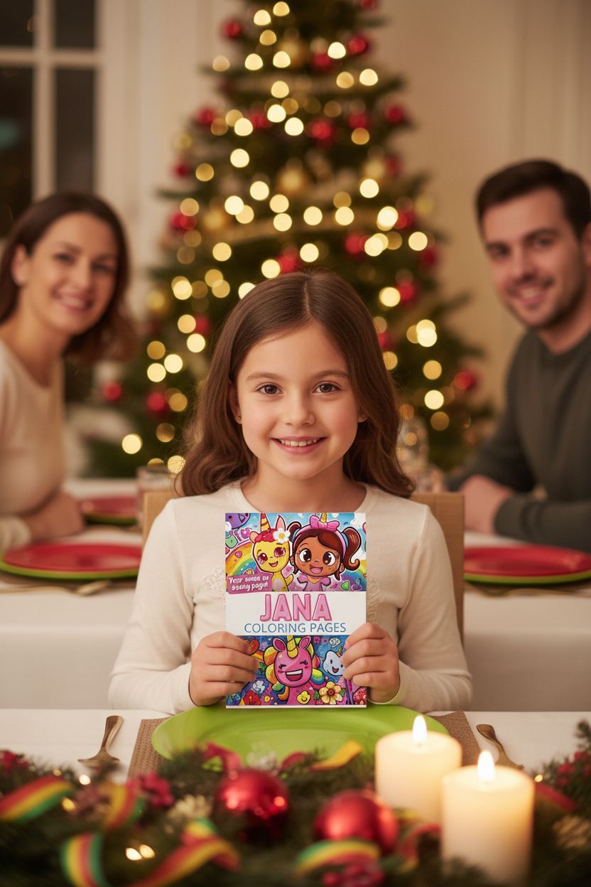 Jana Christmas coloring pages gift