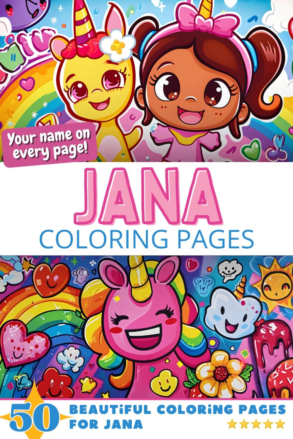 Jana Coloring Book Cover