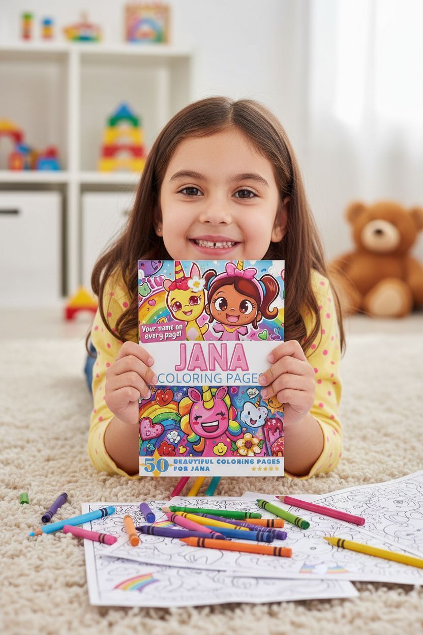 Jana personal coloring pages