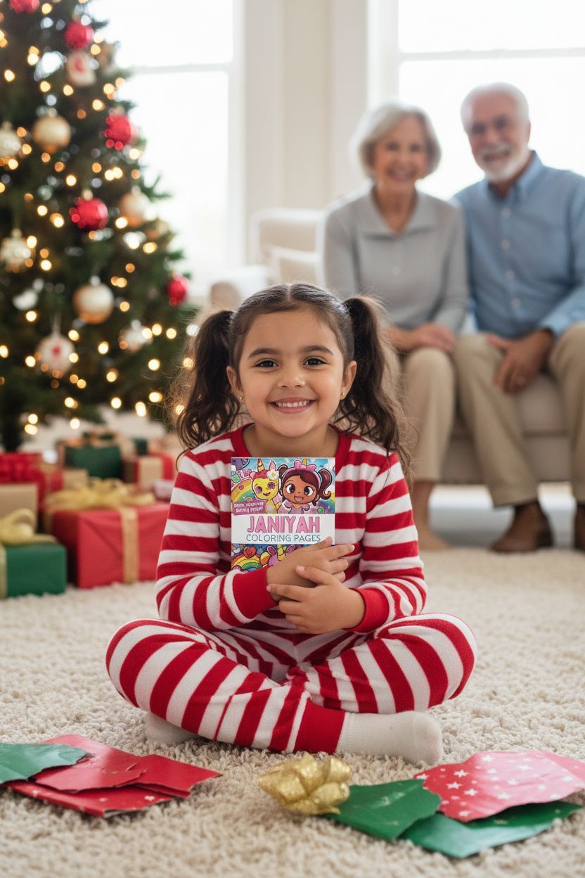 Janiyah Christmas coloring pages gift