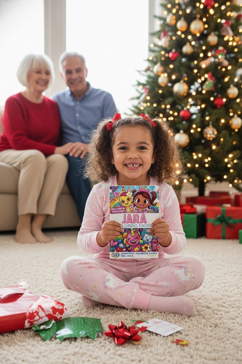 Jara Christmas coloring pages gift