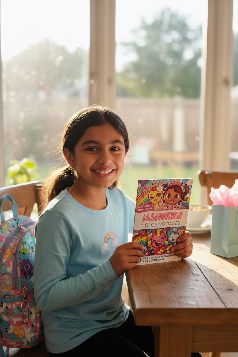 Jaswinder coloring book in use